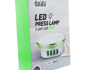 Chargeur Durata DR-L12 Led Press Lamp avec 4 Ports USB