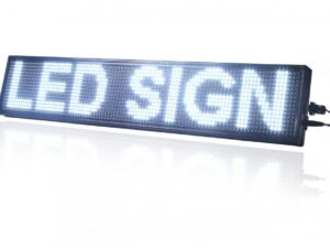 Enseigne Lumineuse en LED Publicitaire -100 x 20Cm (intérieur) Blanc