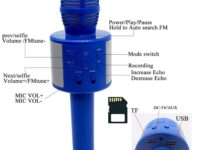 Microphone Q858 Bluetooth KTV Sans Fil Bluetooth Karaoké et Haut-Parleur Hi-Fi