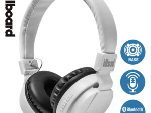 Casque Audio Bluetooth Stéréo Pliable Sans Fil Billboard - Blanc
