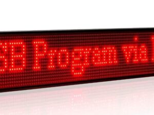 Enseigne Lumineuse en LED Publicitaire -100 x 20Cm (intérieur) Rouge