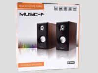 Enceintes Haut Parleur Mega Bass Music-F D-092 en Bois