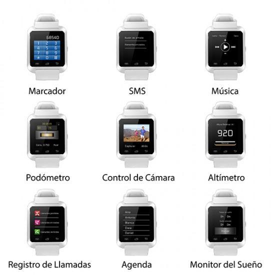 SmartWatch Bluetooth Blanc